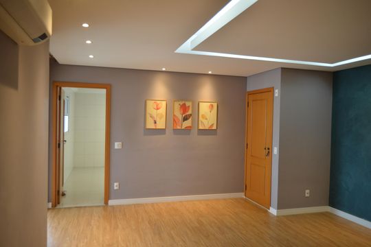 Sala de apartamento à venda com 3 quartos, 126m² em Vila Scarpelli, Santo André