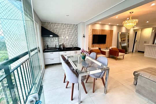Varanda da Sala de apartamento à venda com 2 quartos, 86m² em Jardim Flor da Montanha, Guarulhos