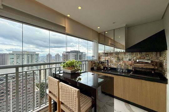 Varanda de apartamento à venda com 3 quartos, 106m² em Santo Amaro, São Paulo