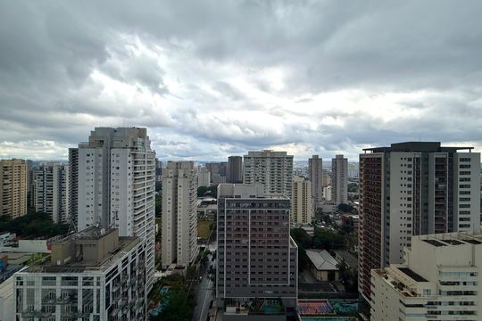 Vista de apartamento à venda com 3 quartos, 106m² em Santo Amaro, São Paulo