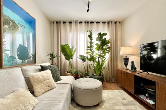 Sala de apartamento à venda com 2 quartos, 70m² em Jardim Dom Vieira, Campinas