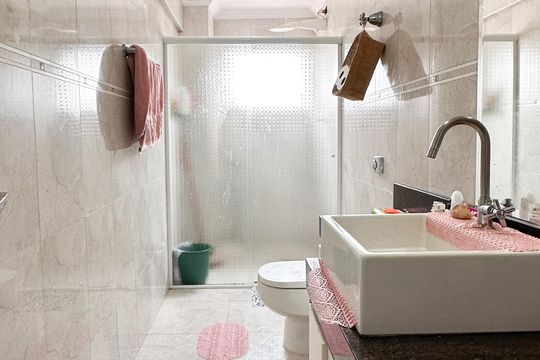 Banheiro Social de apartamento para alugar com 3 quartos, 100m² em Baeta Neves, São Bernardo do Campo