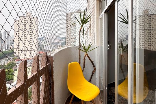 Sacada de apartamento para alugar com 3 quartos, 100m² em Baeta Neves, São Bernardo do Campo
