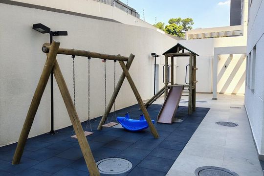 Área externa de apartamento para alugar com 1 quarto, 30m² em Jardim Jaragua (sao Domingos), São Paulo