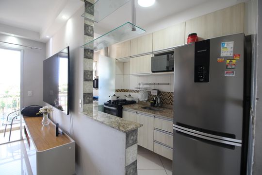 Cozinha de apartamento à venda com 2 quartos, 60m² em Taquara, Rio de Janeiro