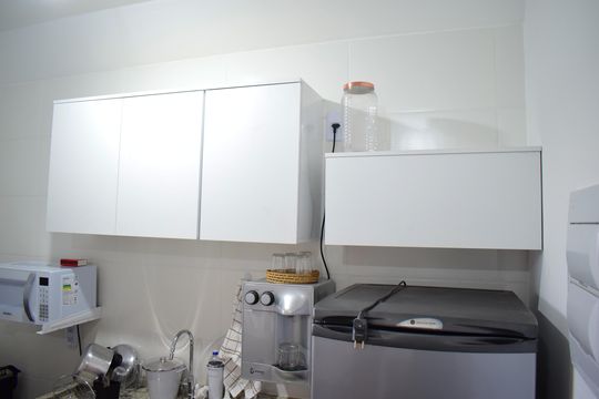 Cozinha - Armários de apartamento para alugar com 2 quartos, 58m² em Distrito de Bonfim Paulista, Ribeirão Preto