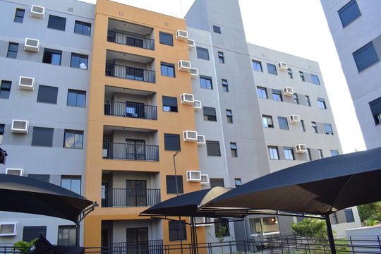 Fachada de apartamento para alugar com 2 quartos, 58m² em Distrito de Bonfim Paulista, Ribeirão Preto