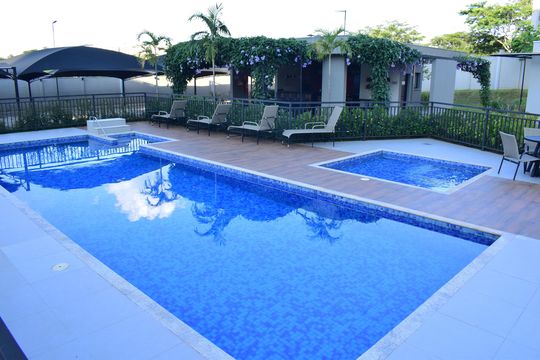 Área comum - Piscina de apartamento para alugar com 2 quartos, 58m² em Distrito de Bonfim Paulista, Ribeirão Preto