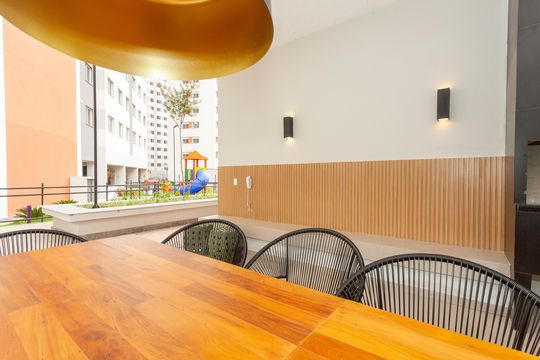 Área comum - Churrasqueira de apartamento para alugar com 2 quartos, 33m² em Usina Piratininga, São Paulo