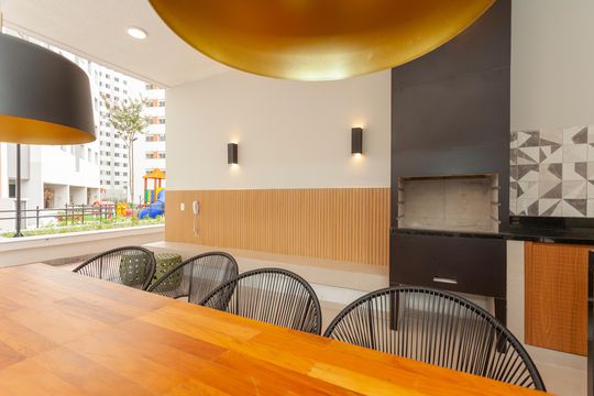 Área comum - Churrasqueira de apartamento para alugar com 2 quartos, 33m² em Usina Piratininga, São Paulo