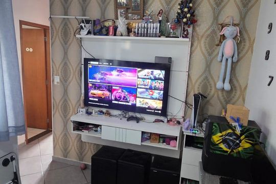 Sala de apartamento à venda com 2 quartos, 74m² em Vila Junqueira, Santo André