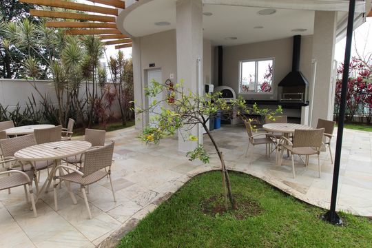 Área comum - Churrasqueira de apartamento para alugar com 1 quarto, 57m² em Vila Ema, São José dos Campos