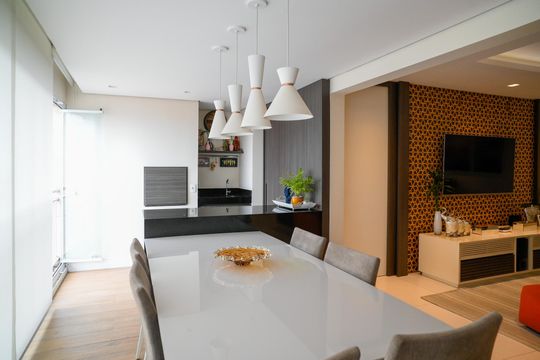 Varanda Goumert de apartamento à venda com 3 quartos, 124m² em Vila Gumercindo, São Paulo