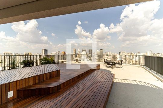 Solário de apartamento para alugar com 1 quarto, 43m² em Santa Ifigênia, São Paulo