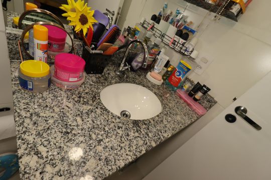 Banheiro - Pia de apartamento à venda com 2 quartos, 109m² em Parque Oratório, Santo André
