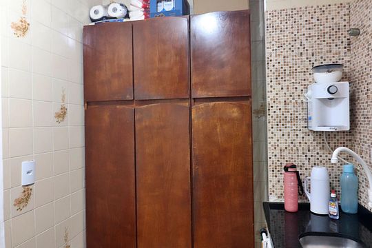 Cozinha e Área de Serviço de apartamento à venda com 2 quartos, 60m² em Jd Iraja, São Bernardo do Campo