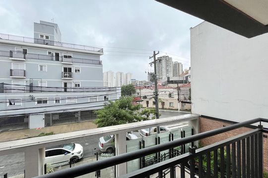 Varanda da Sala de apartamento para alugar com 1 quarto, 63m² em Jardim São Paulo, São Paulo