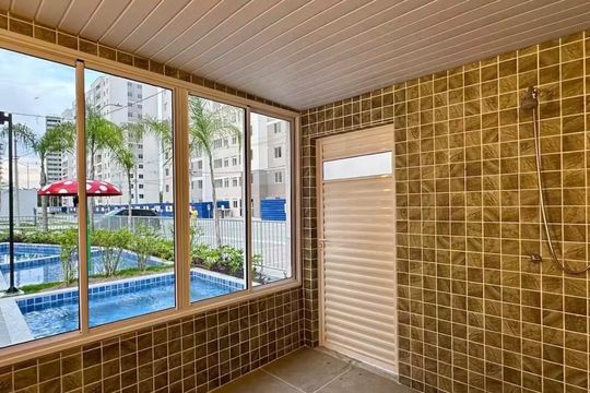 Área externa de apartamento para alugar com 2 quartos, 50m² em Barra da Tijuca, Rio de Janeiro