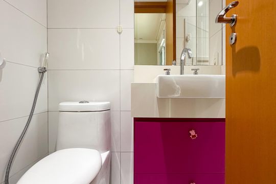 Banheiro da Suíte 2 de apartamento à venda com 3 quartos, 132m² em Vila Dayse, São Bernardo do Campo