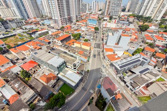 Varanda - Vista de apartamento à venda com 1 quarto, 38m² em Ipiranga, São Paulo