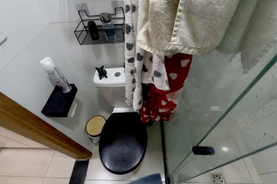 Banheiro de apartamento para alugar com 1 quarto, 54m² em Macuco, Santos