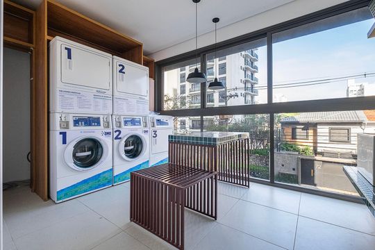 Lavanderia de apartamento para alugar com 1 quarto, 25m² em Pinheiros, São Paulo