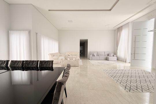 Sala de casa de condomínio à venda com 4 quartos, 450m² em Jardim Tarumã, Jundiaí