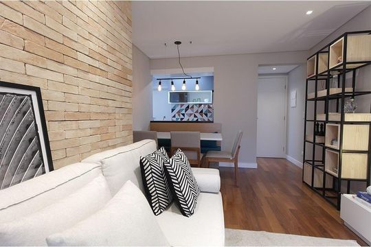 Sala de apartamento à venda com 2 quartos, 70m² em Chácara Inglesa, São Paulo