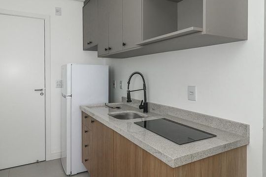Sala / Quarto / Cozinha de apartamento à venda com 1 quarto, 24m² em Independência, Porto Alegre