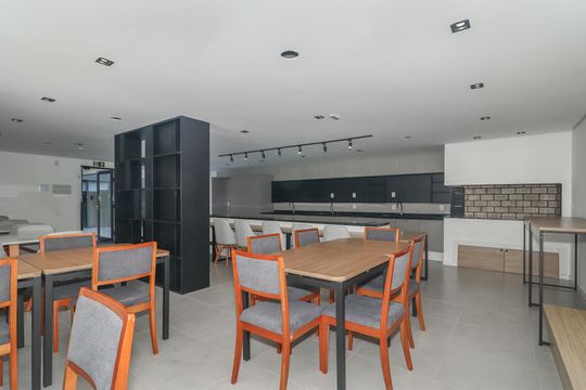 Área comum - Salão de festas de apartamento à venda com 1 quarto, 27m² em Independência, Porto Alegre
