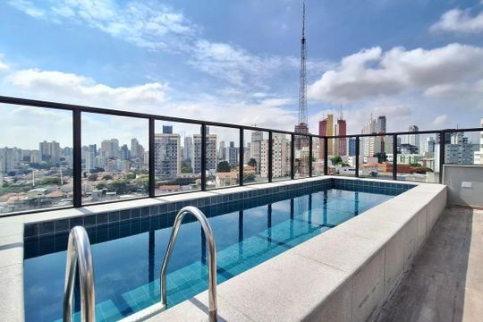 Piscina de kitnet/studio à venda com 1 quarto, 40m² em Perdizes, São Paulo