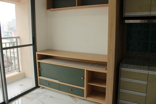 Sala de apartamento para alugar com 1 quarto, 29m² em Liberdade, São Paulo