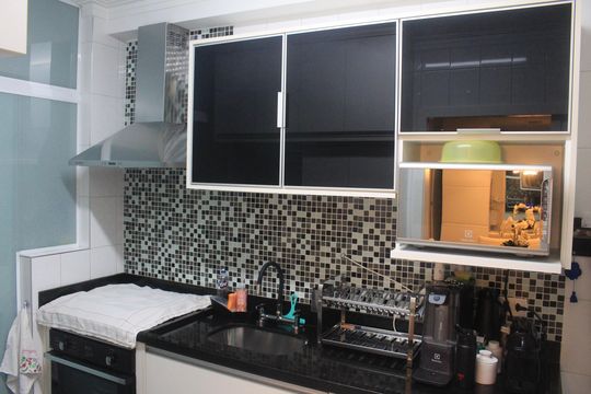 Cozinha de apartamento à venda com 3 quartos, 84m² em Santa Paula, São Caetano do Sul