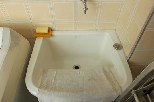 Área de Serviço de apartamento para alugar com 1 quarto, 59m² em Boqueirão, Santos
