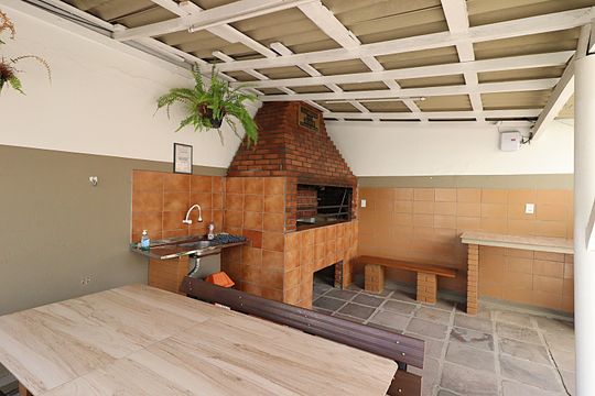 Área comum - Churrasqueira de apartamento à venda com 3 quartos, 94m² em Petrópolis, Porto Alegre
