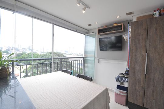 Sacada da Sala de apartamento à venda com 2 quartos, 80m² em Vila Guilherme, São Paulo