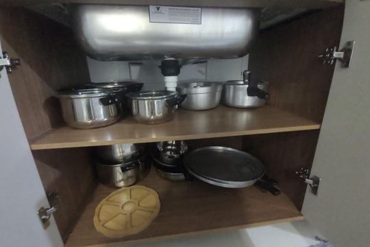 Cozinha de apartamento para alugar com 2 quartos, 89m² em Vila Caiçara, Praia Grande