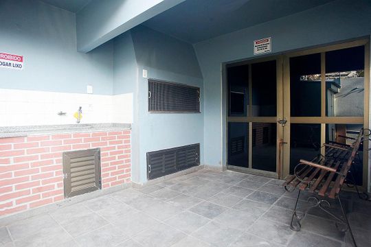 Área Comum - Salão de Festas / Churrasqueira de apartamento à venda com 1 quarto, 45m² em Azenha, Porto Alegre