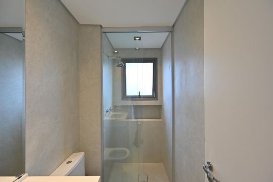 Banheiro da Suíte 2 de apartamento à venda com 2 quartos, 115m² em Vila Clementino, São Paulo