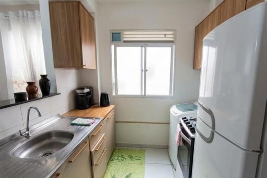 Cozinha de apartamento à venda com 2 quartos, 40m² em Rondônia, Novo Hamburgo