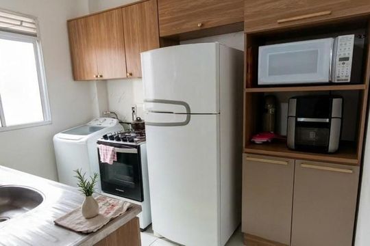Cozinha de apartamento à venda com 2 quartos, 40m² em Rondônia, Novo Hamburgo