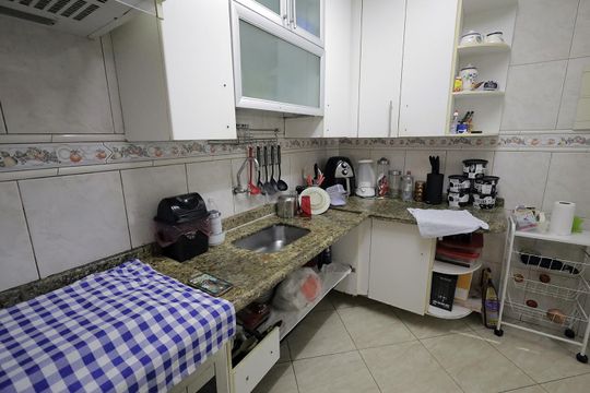 Cozinha de casa de condomínio à venda com 2 quartos, 84m² em Vila Metalúrgica, Santo André