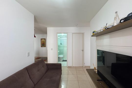 Sala de TV de apartamento à venda com 2 quartos, 57m² em  Parque Santo Antonio, São Bernardo do Campo