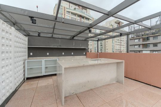 Área comum - Espaço Gourmet de kitnet/studio à venda com 1 quarto, 25m² em Consolação, São Paulo