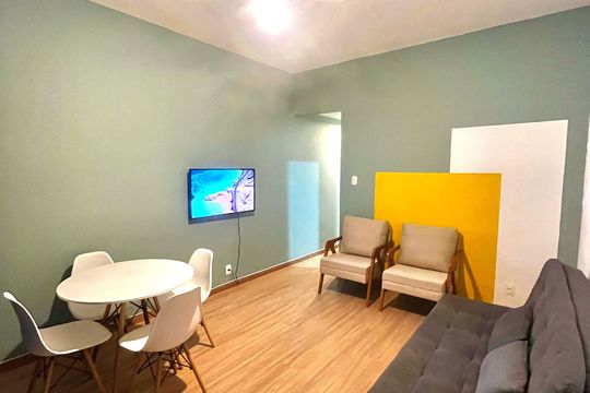 Sala de apartamento à venda com 1 quarto, 36m² em Copacabana, Rio de Janeiro