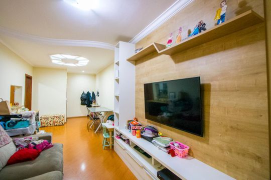 Sala de apartamento à venda com 3 quartos, 120m² em Vila Floresta, Santo André