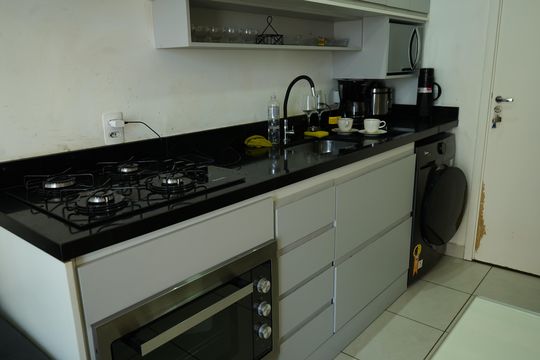 Cozinha e Área de Serviço de apartamento para alugar com 1 quarto, 30m² em Guaiauna, São Paulo