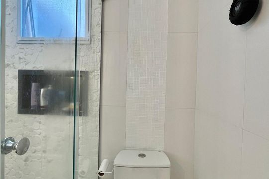 Banheiro da Suíte de apartamento à venda com 2 quartos, 65m² em Bonfim, Campinas