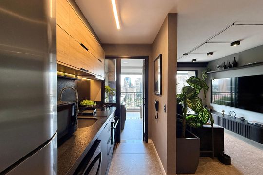 Cozinha  de apartamento para alugar com 3 quartos, 94m² em Vila Cordeiro, São Paulo