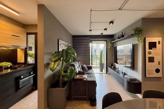 Sala  de apartamento para alugar com 3 quartos, 94m² em Vila Cordeiro, São Paulo